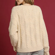 Umgee Pearl-Embellished Long Sleeve Sweater-Sweaters-Trendsi-[option4]-[option5]-[option6]-[option7]-[option8]-Shop-Boutique-Clothing-for-Women-Online