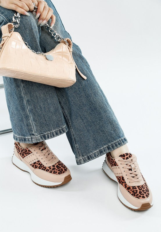 Lepark Real Leather Leopard Print Sneakers-Rag Company-[option4]-[option5]-[option6]-[option7]-[option8]-Shop-Boutique-Clothing-for-Women-Online