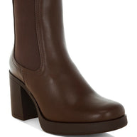 Scuala Faux Leather Chelsea Boots-Rag Company-Brown-US-5 / UK-3 / EU-36-[option4]-[option5]-[option6]-[option7]-[option8]-Shop-Boutique-Clothing-for-Women-Online