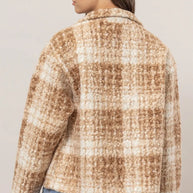 HYFVE Plaid Collared Neck Boucle Jacket with Pockets-Jacket-Trendsi-[option4]-[option5]-[option6]-[option7]-[option8]-Shop-Boutique-Clothing-for-Women-Online