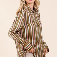 Mittoshop Striped Button Down Satin Shirt-Blouses-Trendsi-[option4]-[option5]-[option6]-[option7]-[option8]-Shop-Boutique-Clothing-for-Women-Online