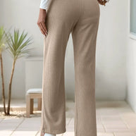 High-Waisted Slit Pants-Pants-Trendsi-[option4]-[option5]-[option6]-[option7]-[option8]-Shop-Boutique-Clothing-for-Women-Online