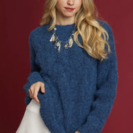 Umgee Cable Knit Cozy Sweater-sweater-Trendsi-DENIM BLUE-S-[option4]-[option5]-[option6]-[option7]-[option8]-Shop-Boutique-Clothing-for-Women-Online