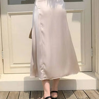 Asymmetric Wrap Midi Skirt with Fluted Hem-Skirts-Trendsi-[option4]-[option5]-[option6]-[option7]-[option8]-Shop-Boutique-Clothing-for-Women-Online
