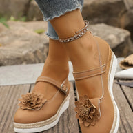 Flower Embellished Mary Jane Loafers-loafers-Trendsi-[option4]-[option5]-[option6]-[option7]-[option8]-Shop-Boutique-Clothing-for-Women-Online