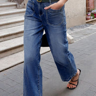 Denim Patch Pocket Shift Jeans-JUNIPER BLVD-[option4]-[option5]-[option6]-[option7]-[option8]-Shop-Boutique-Clothing-for-Women-Online
