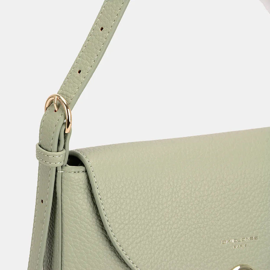 David Jones Metal Buckle Shoulder Bag-Bags-Trendsi-[option4]-[option5]-[option6]-[option7]-[option8]-Shop-Boutique-Clothing-for-Women-Online