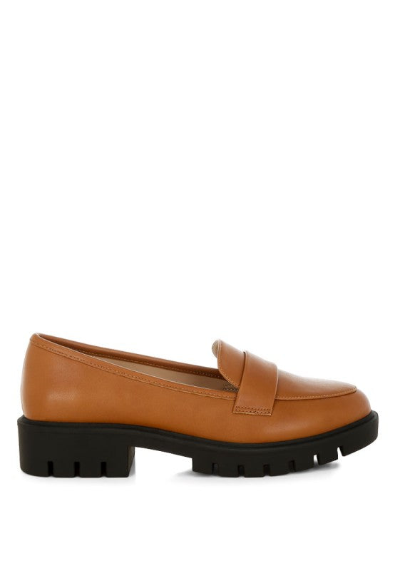 Peridot Faux Leather Chunky Loafers-Rag Company-[option4]-[option5]-[option6]-[option7]-[option8]-Shop-Boutique-Clothing-for-Women-Online
