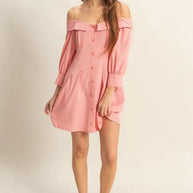 HYFVE Button Down Spaghetti Strap Mini Dress with Pockets-Dresses-Trendsi-[option4]-[option5]-[option6]-[option7]-[option8]-Shop-Boutique-Clothing-for-Women-Online