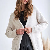 ADORA 2tone Sweater Open Cardigan-Cardigan-Trendsi-OATMEAL-S-[option4]-[option5]-[option6]-[option7]-[option8]-Shop-Boutique-Clothing-for-Women-Online