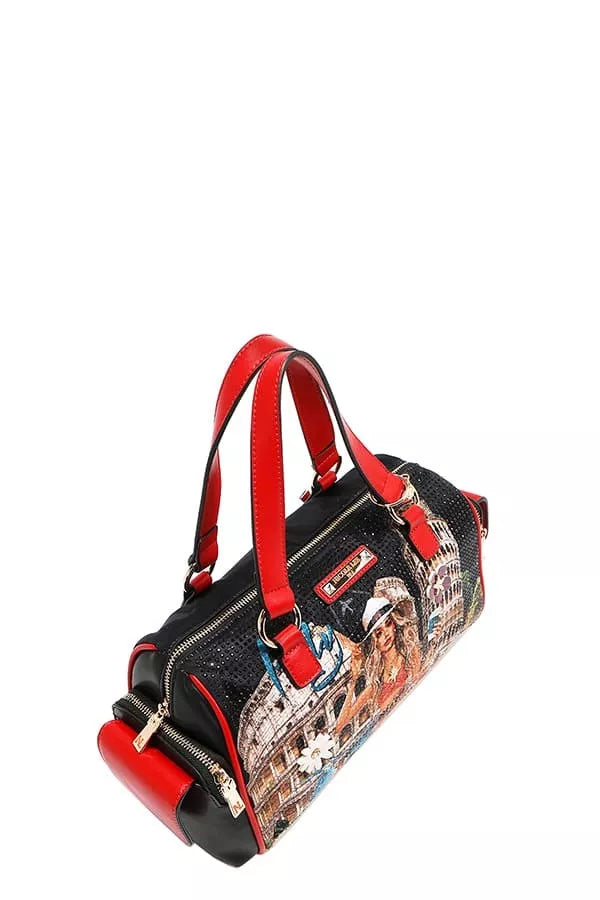 Nicole Lee USA Martha Travels Italy Wide Handbag with Rhinestones-Bags-Trendsi-[option4]-[option5]-[option6]-[option7]-[option8]-Shop-Boutique-Clothing-for-Women-Online