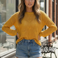 Heart of Gold Lightweight Knit-And The Why-[option4]-[option5]-[option6]-[option7]-[option8]-Shop-Boutique-Clothing-for-Women-Online