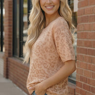 Blush Safari Knit Tee-And The Why-[option4]-[option5]-[option6]-[option7]-[option8]-Shop-Boutique-Clothing-for-Women-Online