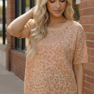 Blush Safari Knit Tee-And The Why-[option4]-[option5]-[option6]-[option7]-[option8]-Shop-Boutique-Clothing-for-Women-Online