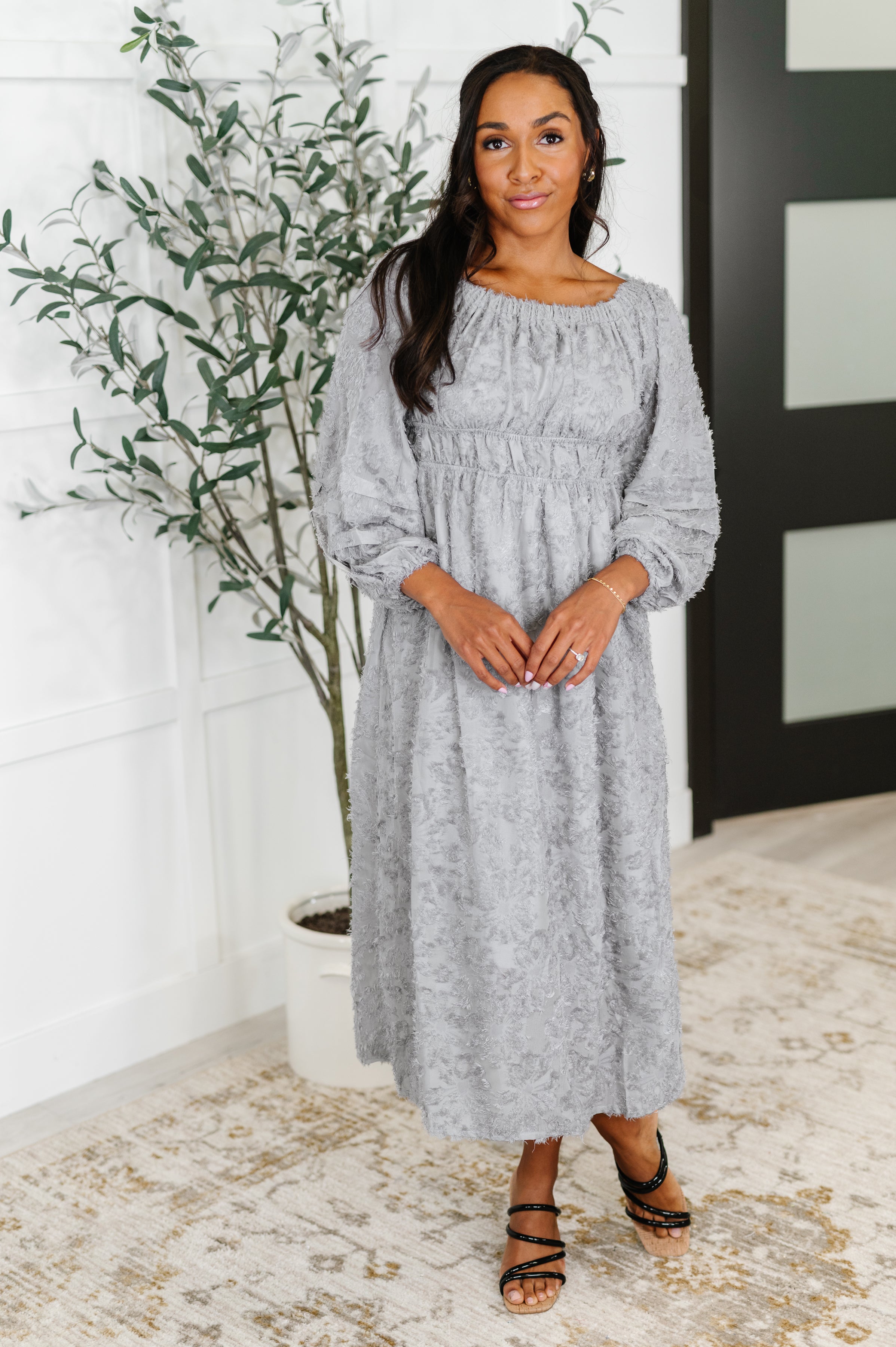 All Is Well Dress In Opal Gray-Womens-Ave Shops-[option4]-[option5]-[option6]-[option7]-[option8]-Shop-Boutique-Clothing-for-Women-Online