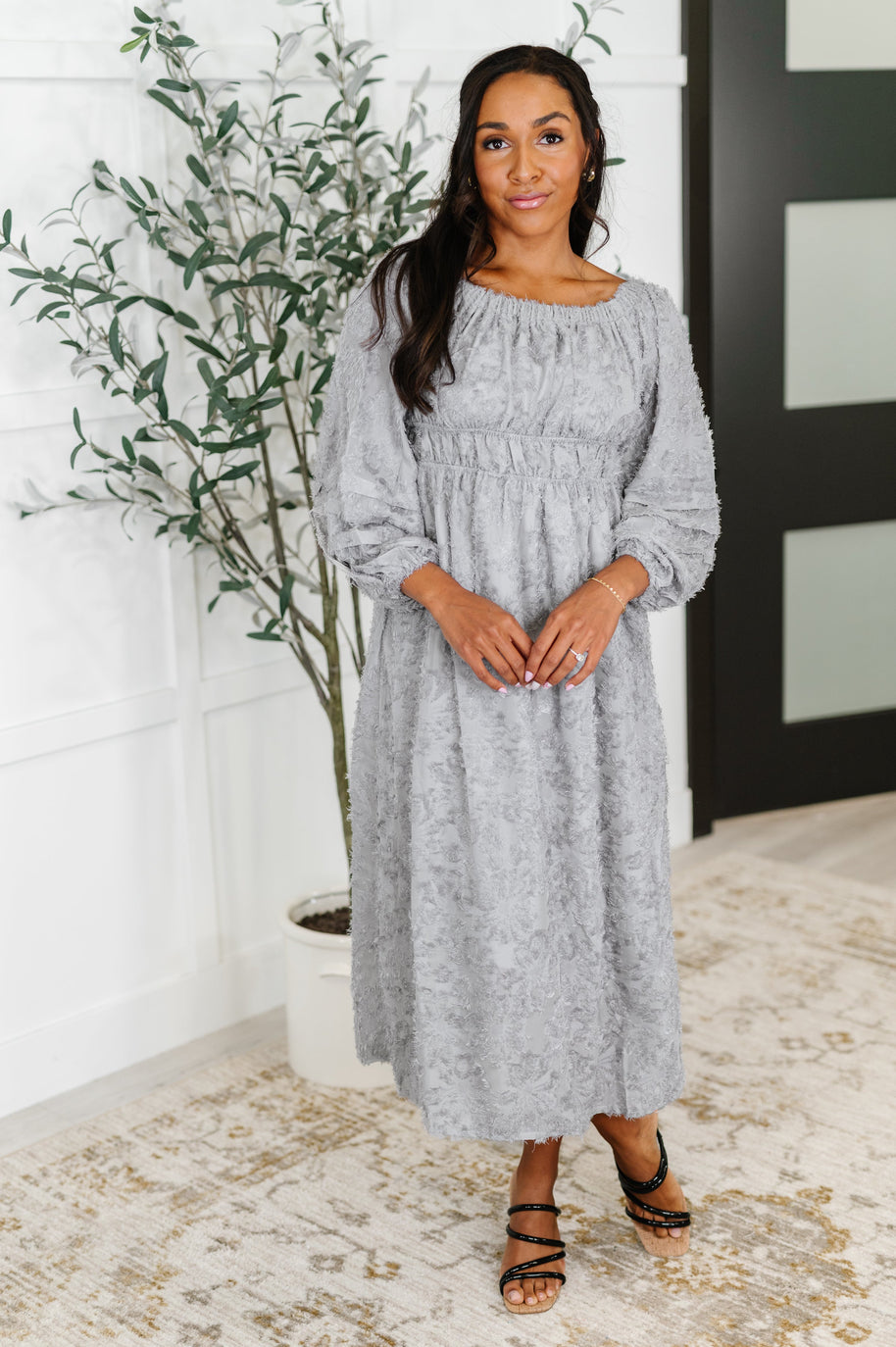 All Is Well Dress In Opal Gray-Womens-Ave Shops-[option4]-[option5]-[option6]-[option7]-[option8]-Shop-Boutique-Clothing-for-Women-Online