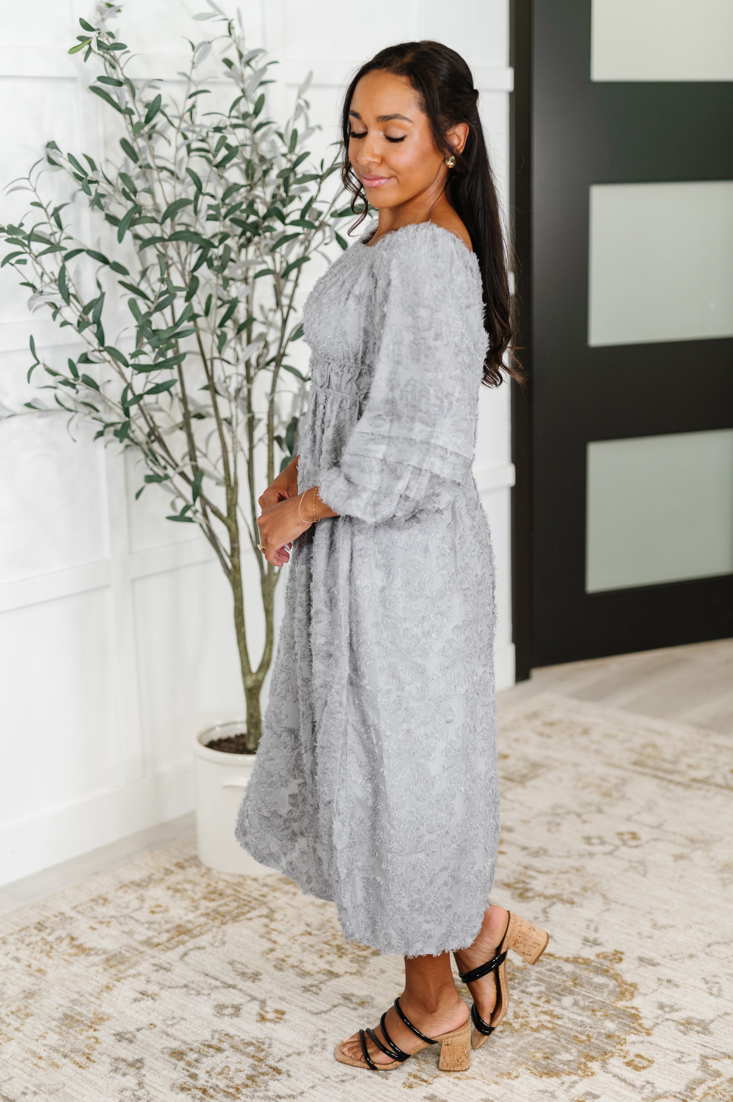All Is Well Dress In Opal Gray-Womens-Ave Shops-[option4]-[option5]-[option6]-[option7]-[option8]-Shop-Boutique-Clothing-for-Women-Online
