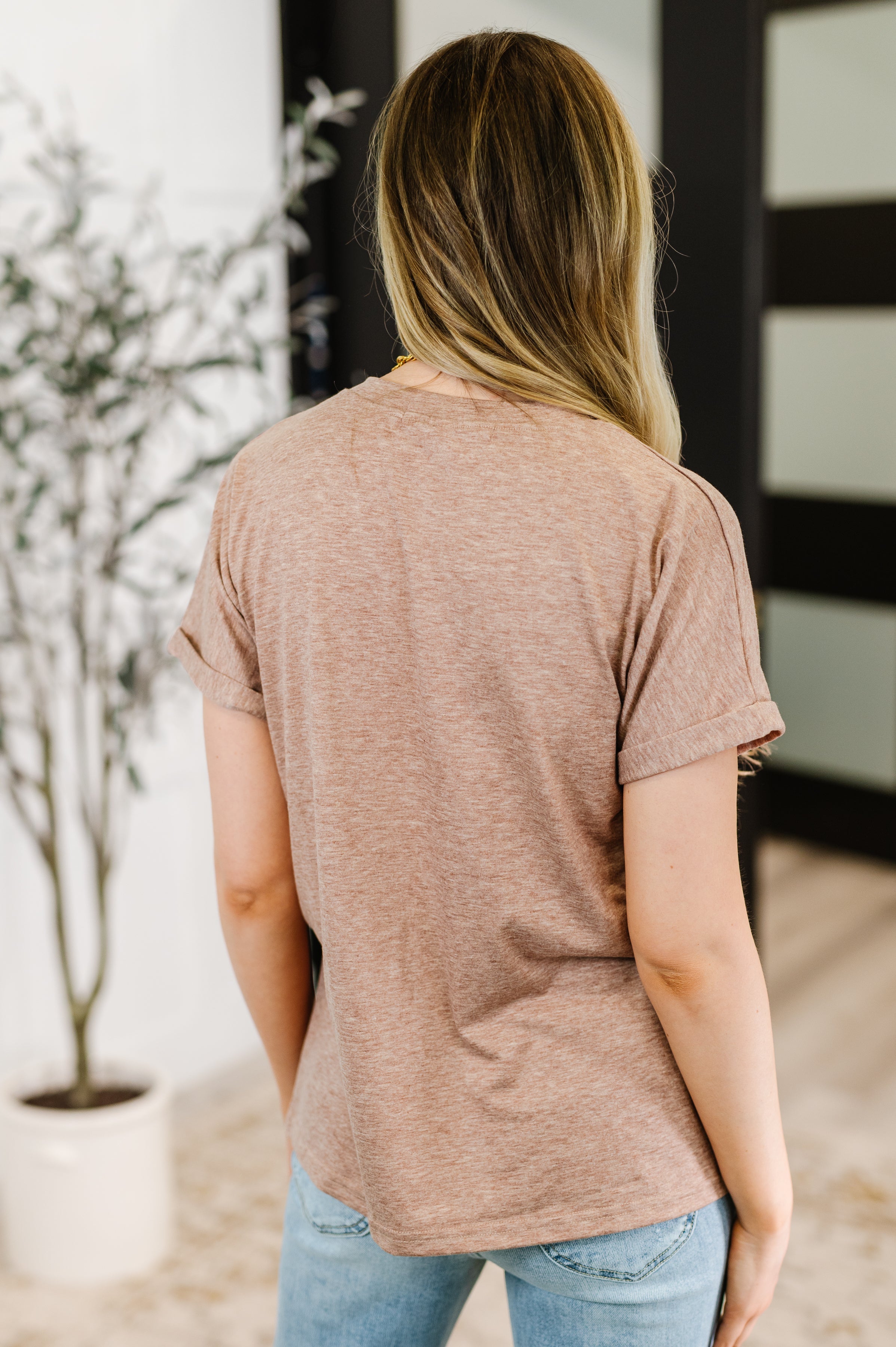 Almost There V-Neck Henley Top In Taupe-Tops-Ave Shops-[option4]-[option5]-[option6]-[option7]-[option8]-Shop-Boutique-Clothing-for-Women-Online