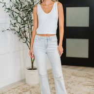 Judy Blue Alyse Mid Rise Destroy & Fray Hem Bootcut-Womens-Ave Shops-[option4]-[option5]-[option6]-[option7]-[option8]-Shop-Boutique-Clothing-for-Women-Online