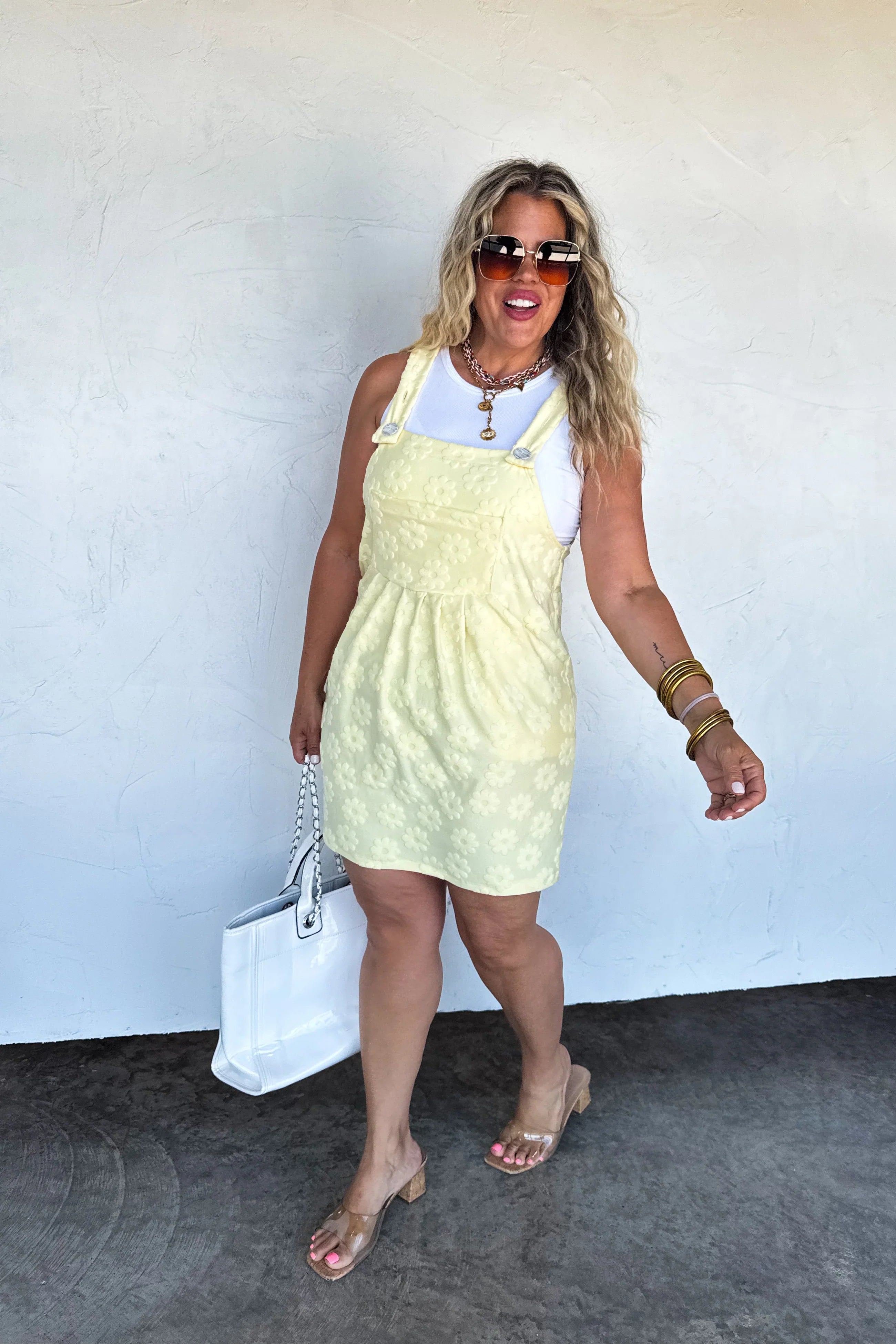 Blakeley Sunshine & Daisies Overall Dress-Womens-Ave Shops-[option4]-[option5]-[option6]-[option7]-[option8]-Shop-Boutique-Clothing-for-Women-Online