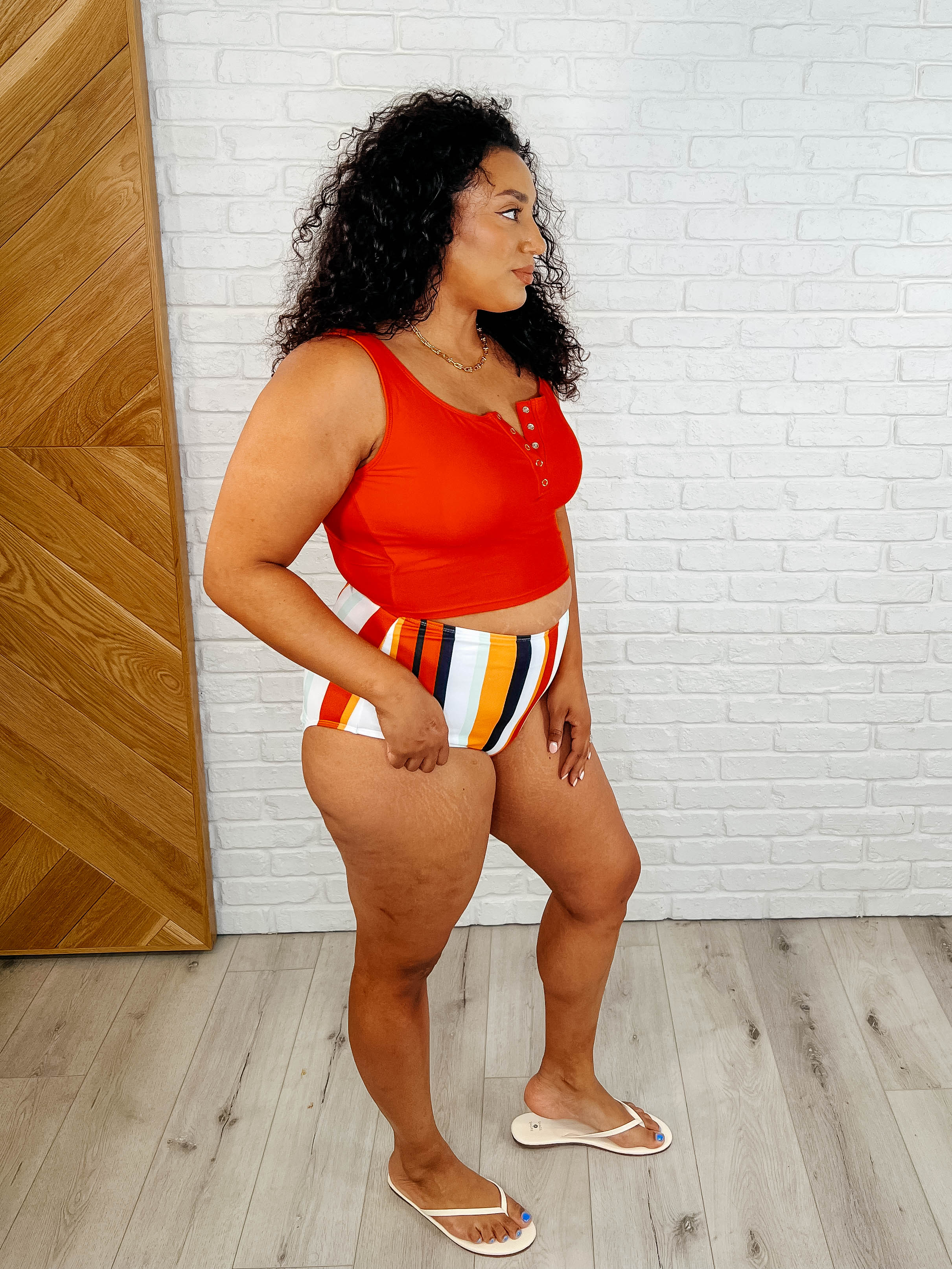 Bermuda Stripe Bottoms in Red-Swimwear-Ave Shops-[option4]-[option5]-[option6]-[option7]-[option8]-Shop-Boutique-Clothing-for-Women-Online