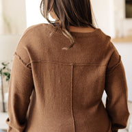 Back to Life V-Neck Sweater in Mocha-Tops-Ave Shops-[option4]-[option5]-[option6]-[option7]-[option8]-Shop-Boutique-Clothing-for-Women-Online