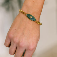 Bangle in Jade Bracelet-Womens-Ave Shops-[option4]-[option5]-[option6]-[option7]-[option8]-Shop-Boutique-Clothing-for-Women-Online