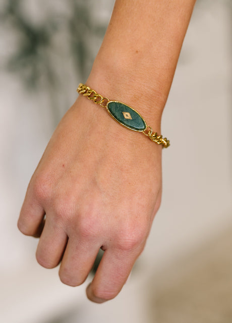 Bangle in Jade Bracelet-Womens-Ave Shops-[option4]-[option5]-[option6]-[option7]-[option8]-Shop-Boutique-Clothing-for-Women-Online