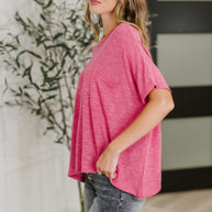 Zenana Basically Flowing Dolman Sleeve Top in Hot Pink-Womens-Ave Shops-[option4]-[option5]-[option6]-[option7]-[option8]-Shop-Boutique-Clothing-for-Women-Online