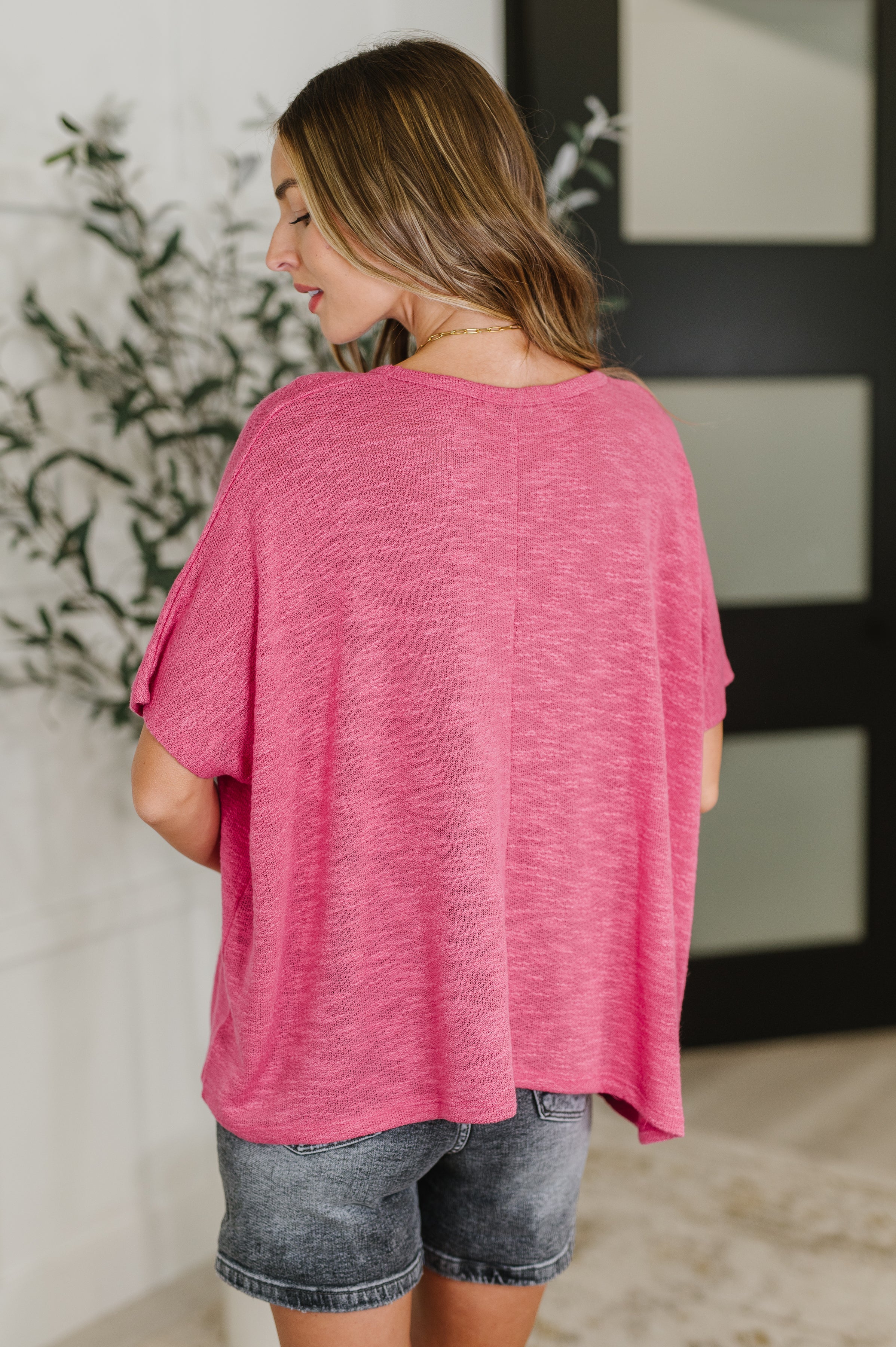 Zenana Basically Flowing Dolman Sleeve Top in Hot Pink-Womens-Ave Shops-[option4]-[option5]-[option6]-[option7]-[option8]-Shop-Boutique-Clothing-for-Women-Online