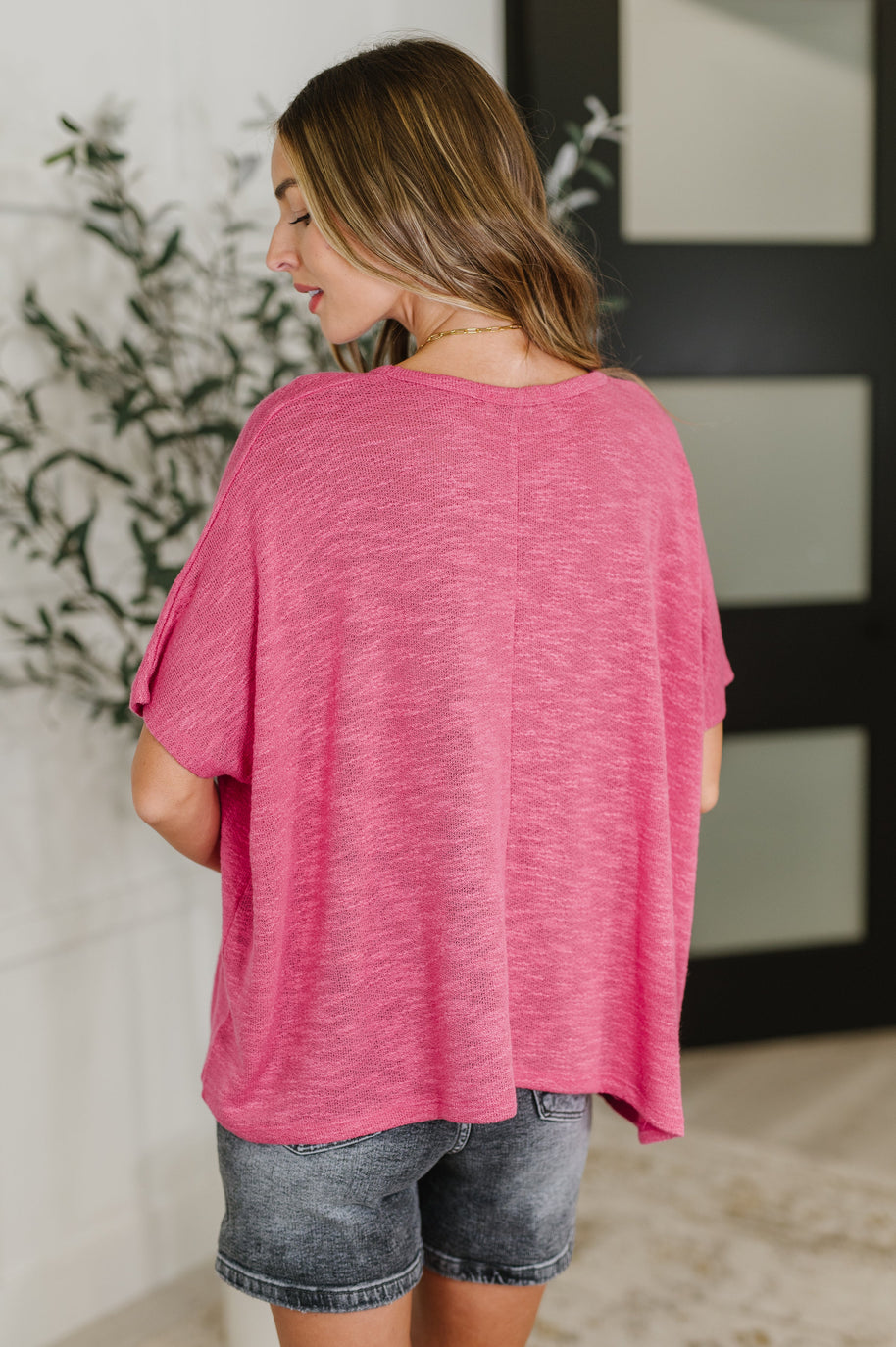 Zenana Basically Flowing Dolman Sleeve Top in Hot Pink-Womens-Ave Shops-[option4]-[option5]-[option6]-[option7]-[option8]-Shop-Boutique-Clothing-for-Women-Online
