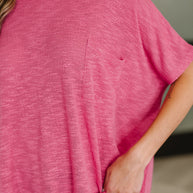 Zenana Basically Flowing Dolman Sleeve Top in Hot Pink-Womens-Ave Shops-[option4]-[option5]-[option6]-[option7]-[option8]-Shop-Boutique-Clothing-for-Women-Online