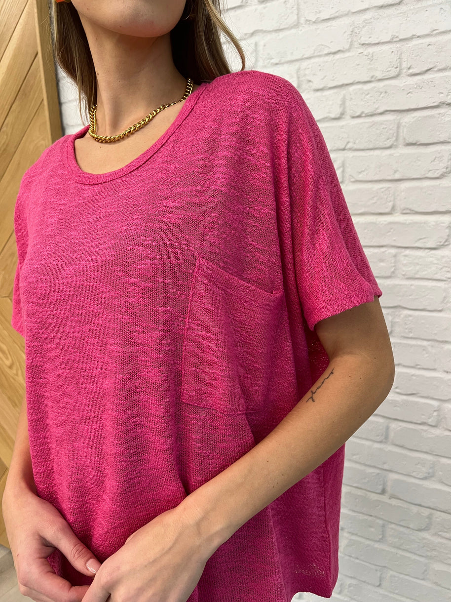Zenana Basically Flowing Dolman Sleeve Top in Hot Pink-Womens-Ave Shops-[option4]-[option5]-[option6]-[option7]-[option8]-Shop-Boutique-Clothing-for-Women-Online