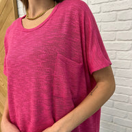 Zenana Basically Flowing Dolman Sleeve Top in Hot Pink-Womens-Ave Shops-[option4]-[option5]-[option6]-[option7]-[option8]-Shop-Boutique-Clothing-for-Women-Online
