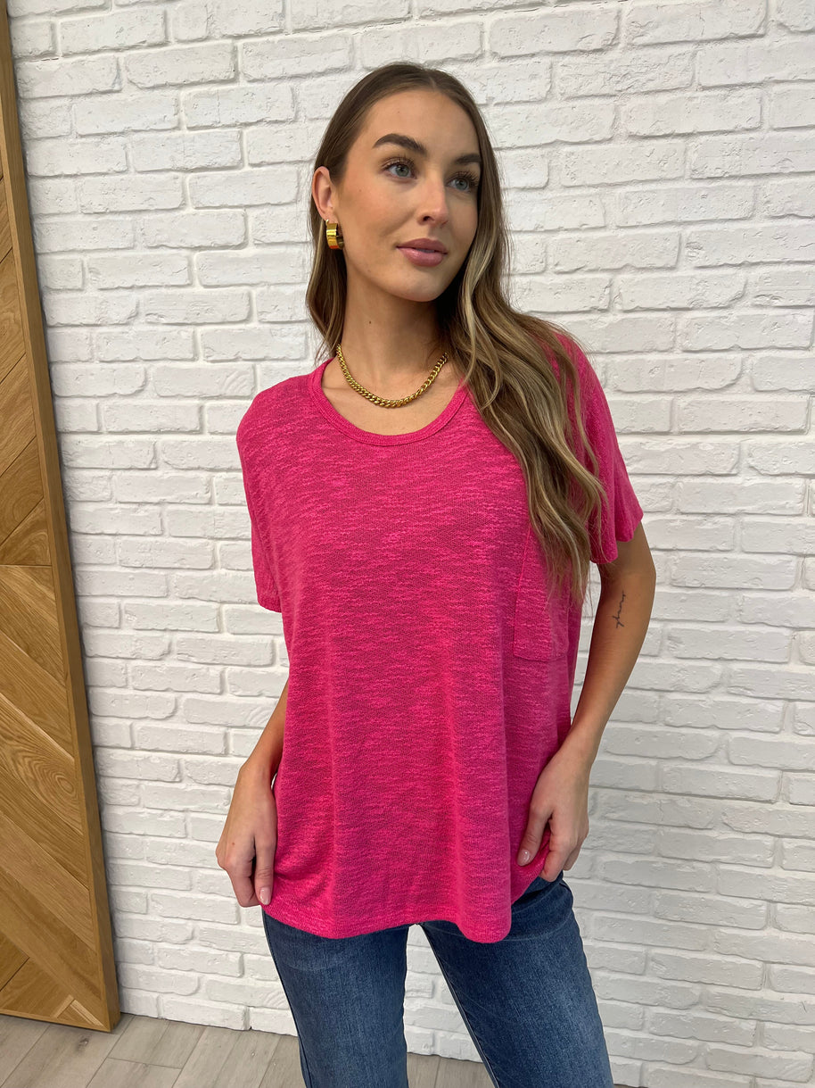 Zenana Basically Flowing Dolman Sleeve Top in Hot Pink-Womens-Ave Shops-[option4]-[option5]-[option6]-[option7]-[option8]-Shop-Boutique-Clothing-for-Women-Online