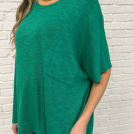 Basically Flowing Dolman Sleeve Top in Kelly Green-Womens-Ave Shops-[option4]-[option5]-[option6]-[option7]-[option8]-Shop-Boutique-Clothing-for-Women-Online