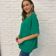 Basically Flowing Dolman Sleeve Top in Kelly Green-Womens-Ave Shops-[option4]-[option5]-[option6]-[option7]-[option8]-Shop-Boutique-Clothing-for-Women-Online