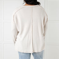 Zenana Basically Freezing Brushed Hacci Top in Sand Beige-Tops-Ave Shops-[option4]-[option5]-[option6]-[option7]-[option8]-Shop-Boutique-Clothing-for-Women-Online