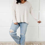Zenana Basically Freezing Brushed Hacci Top in Sand Beige-Tops-Ave Shops-[option4]-[option5]-[option6]-[option7]-[option8]-Shop-Boutique-Clothing-for-Women-Online