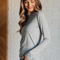 Zenana Basically Perfect Brushed Microfiber Tee in Light Grey-Tops-Ave Shops-[option4]-[option5]-[option6]-[option7]-[option8]-Shop-Boutique-Clothing-for-Women-Online