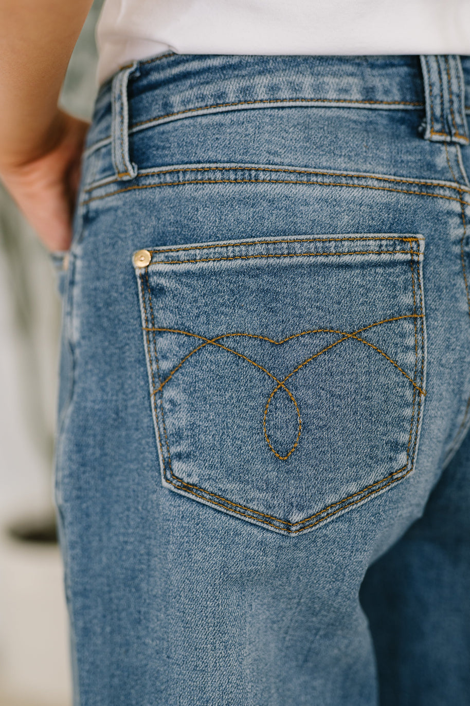 Bella High Waist Soft Barrel Stitch Thru Pocket-Womens-Ave Shops-[option4]-[option5]-[option6]-[option7]-[option8]-Shop-Boutique-Clothing-for-Women-Online