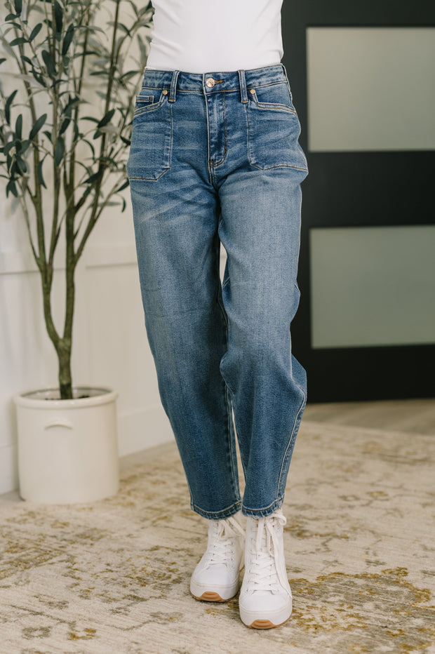 Bella High Waist Soft Barrel Stitch Thru Pocket-Womens-Ave Shops-[option4]-[option5]-[option6]-[option7]-[option8]-Shop-Boutique-Clothing-for-Women-Online