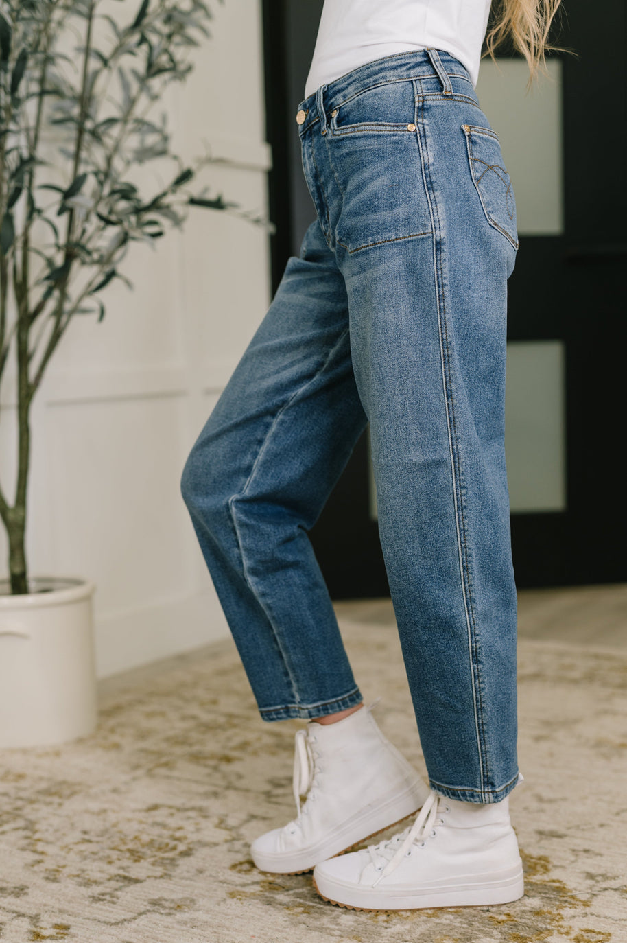Bella High Waist Soft Barrel Stitch Thru Pocket-Womens-Ave Shops-[option4]-[option5]-[option6]-[option7]-[option8]-Shop-Boutique-Clothing-for-Women-Online