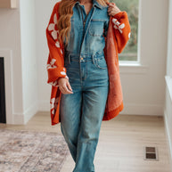 Enough Anyways Floral Cardigan in Burnt Orange-Layers-Ave Shops-[option4]-[option5]-[option6]-[option7]-[option8]-Shop-Boutique-Clothing-for-Women-Online