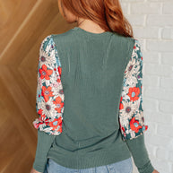 Better Than Usual Floral Detail Top-Tops-Ave Shops-[option4]-[option5]-[option6]-[option7]-[option8]-Shop-Boutique-Clothing-for-Women-Online