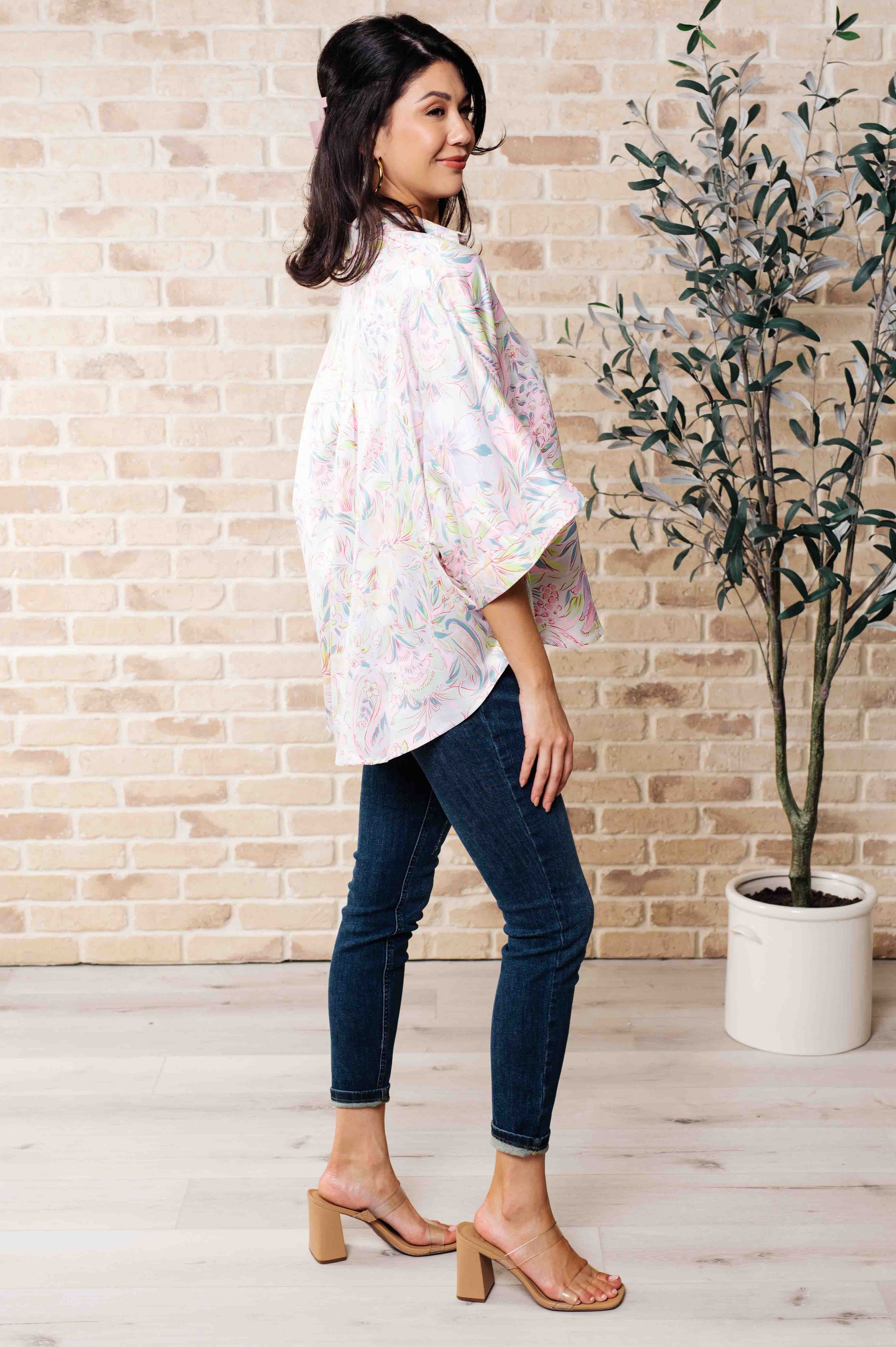 Blissful Botanicals Blouse-Tops-Ave Shops-[option4]-[option5]-[option6]-[option7]-[option8]-Shop-Boutique-Clothing-for-Women-Online