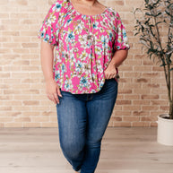 Bloom So Bright Floral Top-Tops-Ave Shops-[option4]-[option5]-[option6]-[option7]-[option8]-Shop-Boutique-Clothing-for-Women-Online