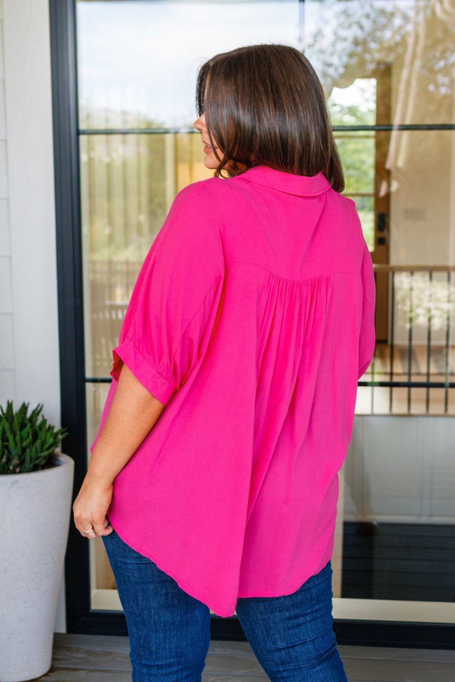 Bounding Beauty Button Down Blouse-Womens-Ave Shops-[option4]-[option5]-[option6]-[option7]-[option8]-Shop-Boutique-Clothing-for-Women-Online