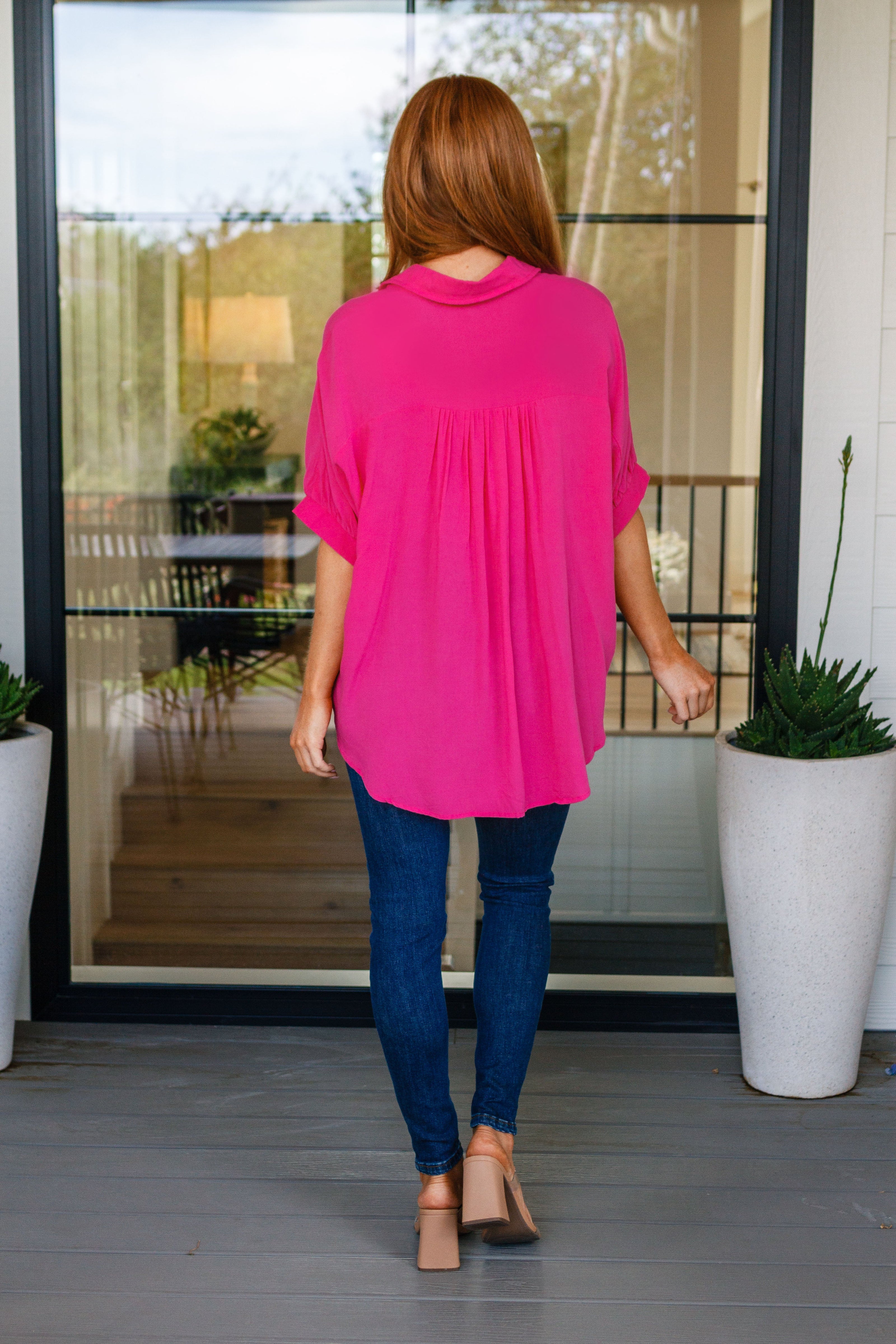 Bounding Beauty Button Down Blouse-Womens-Ave Shops-[option4]-[option5]-[option6]-[option7]-[option8]-Shop-Boutique-Clothing-for-Women-Online