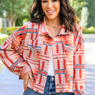 Breaking Free Western Print Jacket-Womens-Ave Shops-[option4]-[option5]-[option6]-[option7]-[option8]-Shop-Boutique-Clothing-for-Women-Online